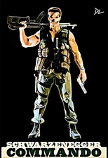 Commando "Arnold Schwarzenegger" Original Pop Art Print - 13 x 19 Poster