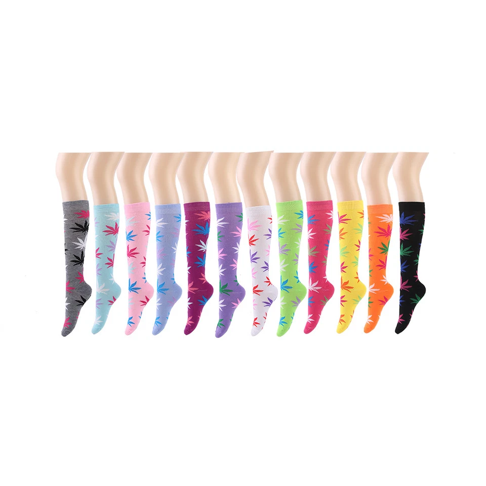 Lote al por mayor de 12 pares de calcetines hasta la rodilla para mujer dama niña uniforme escolar talla 9-11 Foto 4 de 4