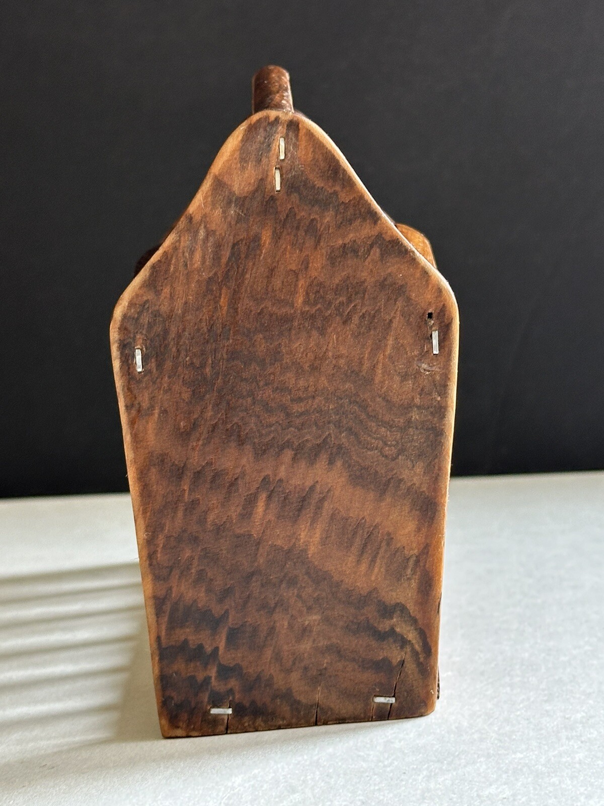 Mid Century wood Desk Organizer Envelope Holder Miniature Magazine Rack ...