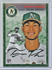 Freddy Tarnok 2023 Topps Chrome Platinum Green Refractor Rookie #80/99