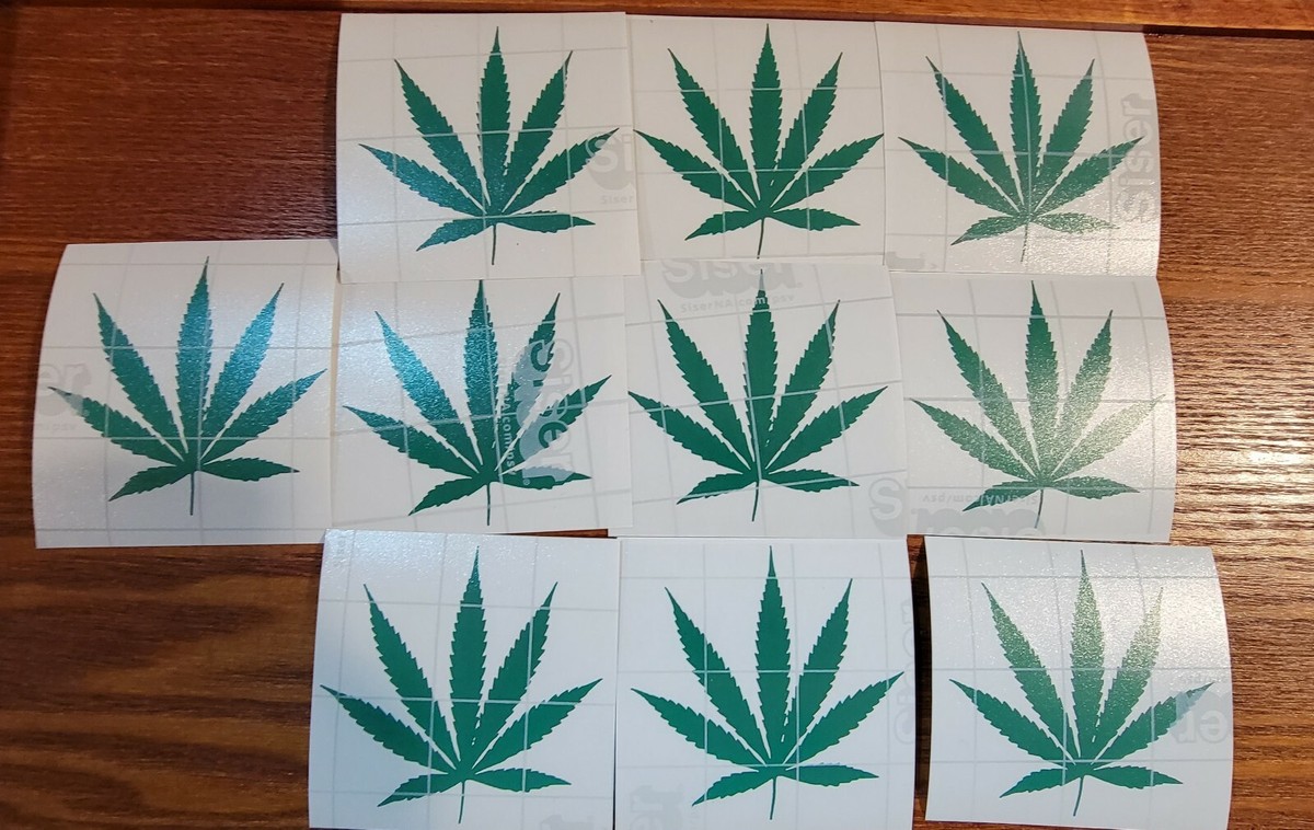 Cannabis Leaf Decal Removable Medical Marijuana Vinyl Decal - 420 Pot Leaf Weed Cannabis Sticker, High Gloss, Removable Art Décor Decals, Stickers & Vinyl Art - Foto 11