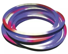 12' Integrated LED Red White Blue Patriotic Neon Sealed Rope Light Linkable USA