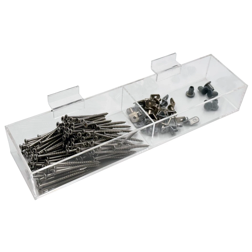 Acrylic Slatwall Display Bin – Multi-Compartments - Image 2 of 4