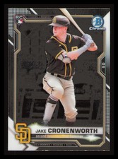 Jake Cronenworth Rookie RC 2021 Bowman Chrome Card #68 San Diego Padres