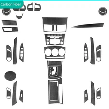 45Pcs Real Carbon Fiber Kits Full Interior Trim Cover For Mazda 3 Axela 2010-13​