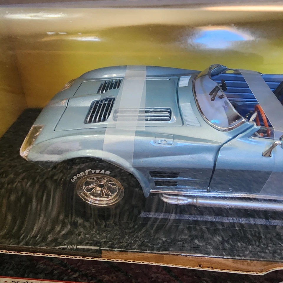Chevrolet Corvette Grand Sport 1964 azul colección firma 1:18 Yat Ming Road Foto 4 de 4