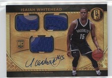 2016-17 Panini Gold Standard AU 14/25 Isaiah Whitehead #296 Auto 13c7