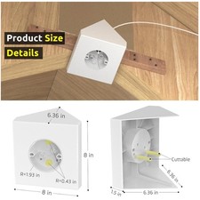 Ceiling Fan Bracket for Cathedral Angles, White