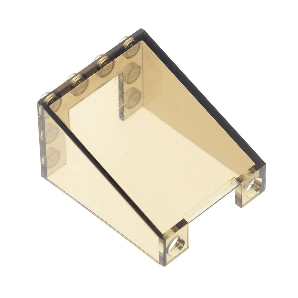 1x Lego Windshield 3x4x4 Transparent Brown Inverted Window 4195864 487