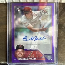 Brandon Pfaadt 2023 Topps Chrome Rookie Auto Purple Refractor 008/250 #AC-BP RC