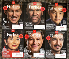 Forbes Magazine 2025-2026 - Lot Of 6 (Ex-Library)