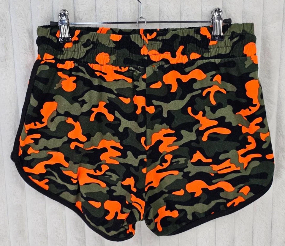 Rue 21 Camouflage Polyester/Spandex Blend Drawstring Shorts Size Large - Image 2 of 4