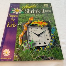 Aleene's Shrink-It Projects For Kids Craft Instruction Book 1999 2-118