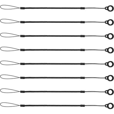 Retractable Spring Coil Lanyard Cord 8 Pack Elastic Tether Leash for Stylus Pen