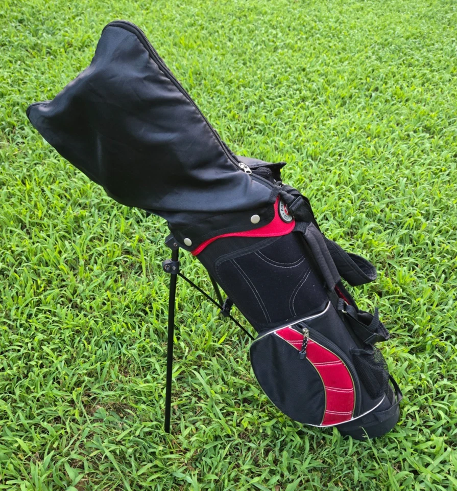 RAM Axial Junior 6 Piece TI-MATRIX Red Jr Golf Set Left Hand W/ Bag Age 7-9 - Image 3 of 4