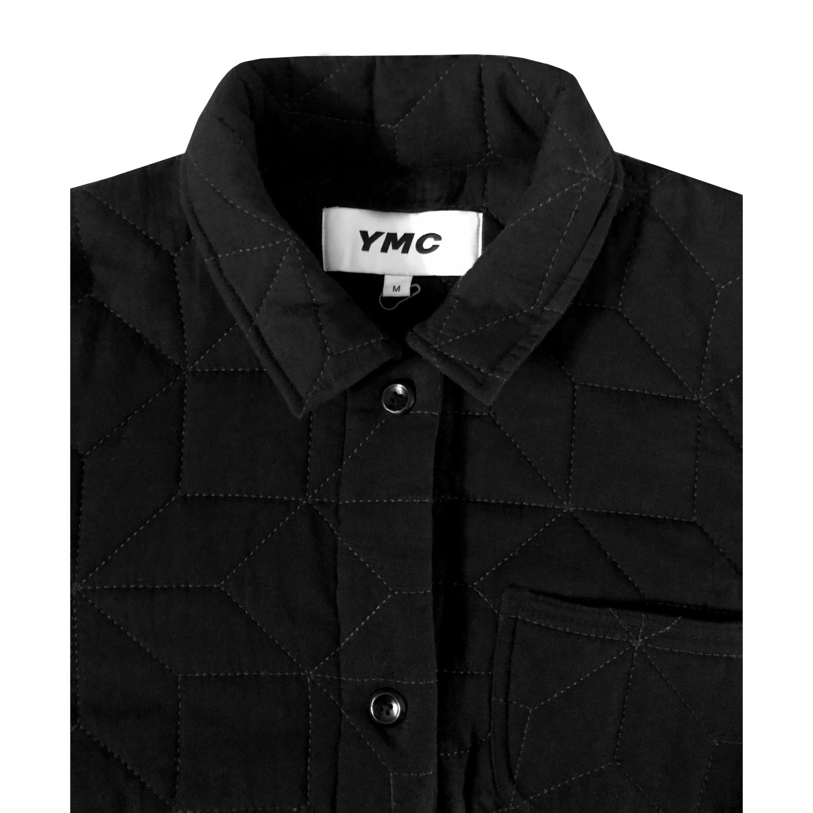 YMC Patchwork Jacket - Lightly Padded Geometric T… - image 5