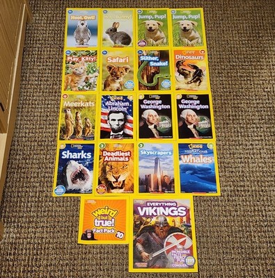 Lot 18 Books National Geographic Kids Levels PreReader - 3 Readers 11 Scholastic