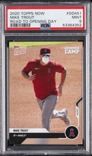 2020 TOPPS NOW ROAD TO OPENING DAY #OD451 MIKE TROUT PSA 9