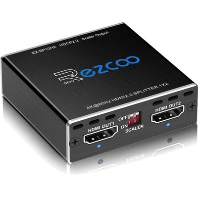 4K HDMI Splitter, 1x2, 60Hz, 1080P, HDR, HDCP2.2, Dolby Vision, PS5, Xbox