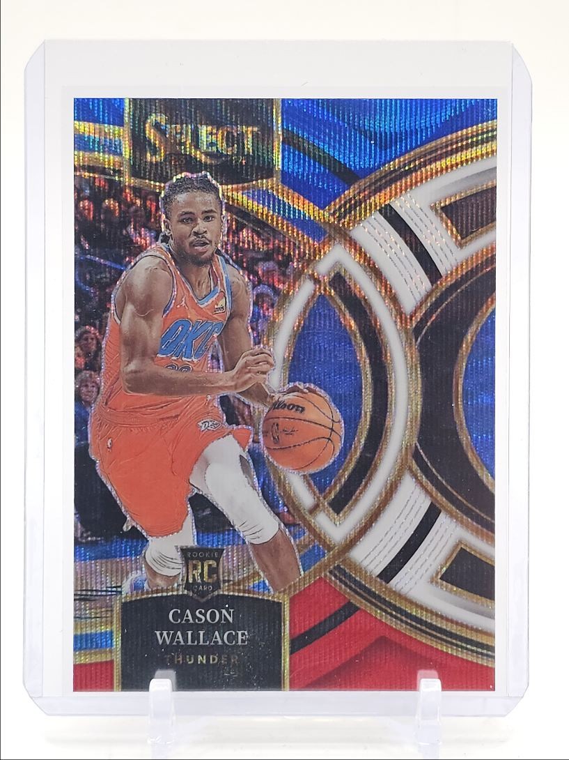 CASON WALLACE 2023-24 SELECT PREMIER LEVEL ROOKIE TRI COLOR PRIZM RC Q4935