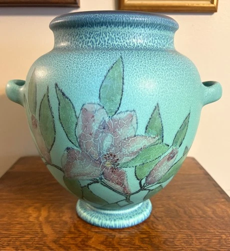 Rookwood Pottery Large Double Vellum Vase Jens Jensen 1927