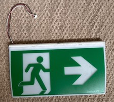Stanilite 24m Green Exit Sign Ceiling Mount For Parts or not working 