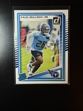 Kalel Mullings Rookie Tennessee Titans 2025 Panini Donruss Rated Rookie#378 RC