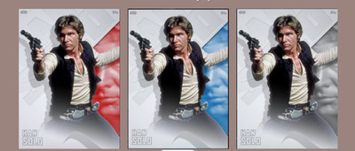 LIGHT SIDE SR RED/RARE/UC HAN SOLO TOPPS STAR WARS CARD TRADER 2026