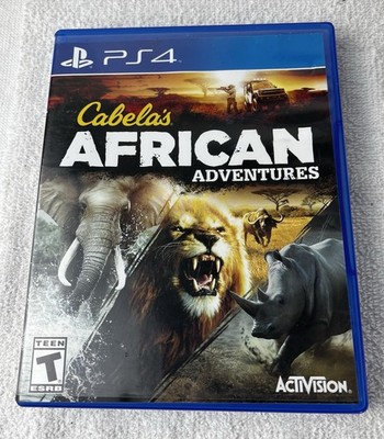 Cabela's African Adventures PlayStation 4 PS4 Game T Activision Hunting Blue-ray