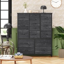 Fabric Dresser with 15 Drawers Metal Frame, Large Storage Cabinet for Entryway
