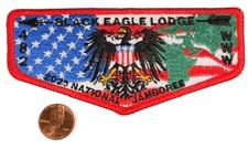 BOY SCOUT BSA OA BLACK EAGLE LODGE 482 TRANSATLANTIC COUNCIL 2023 JAMBOREE FLAP