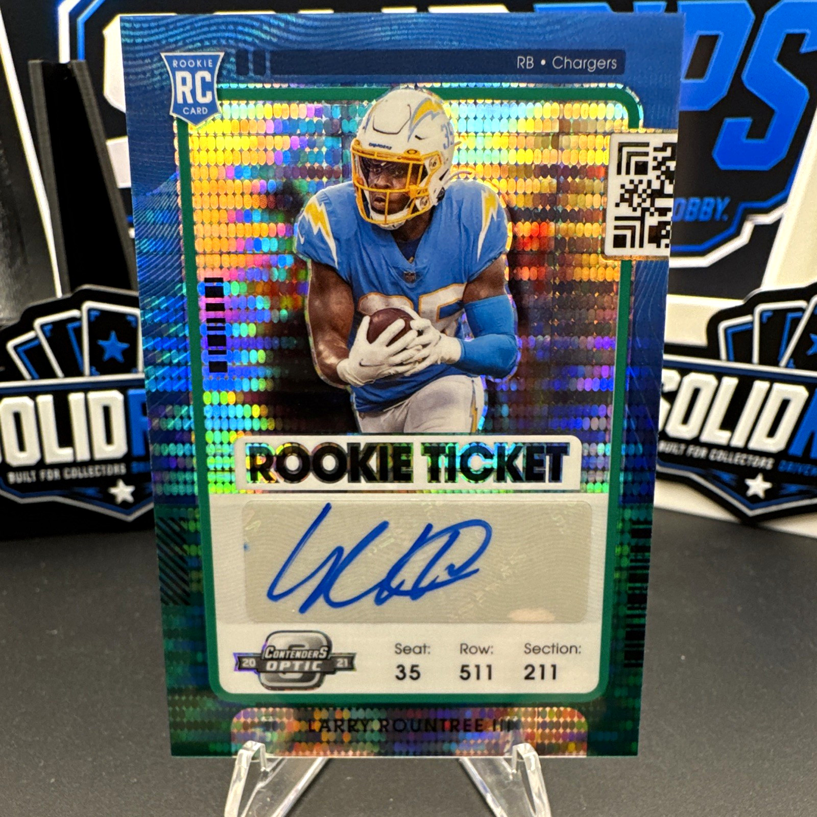 2021 Panini Contenders Optic Larry Rountree III Rookie Ticket Auto /30 #183