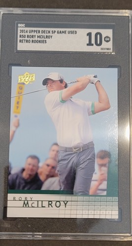 2014 Upper Deck SP Game Used Retro Rookies Rory McIlroy SGC 10 SUPER RARE! 