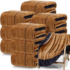 12 Pcs Flannel Fleece Throw Blanket Bulk Plaid Throw Blanket Checkered Fleece...