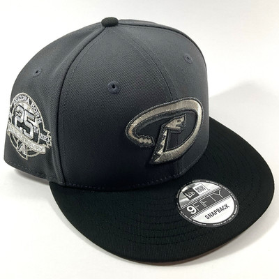 New Era AZ Diamondbacks Exclusive Dark Grey Silver 9FIFTY Snapback Hat Cap