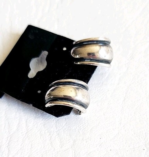 Retired James Avery Silver Christina French Clip Earrings - Picture 3 of 10