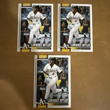 Topps series 1  2026 Lawrence Butler Oakland Athletics MLB 3 Card Lot