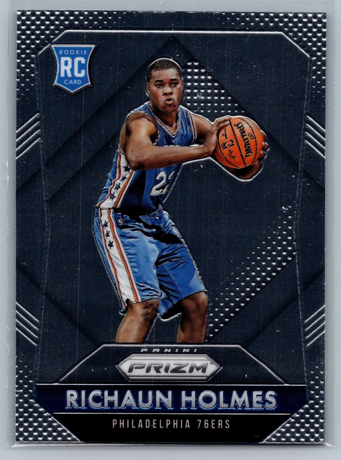 2015-16 Panini Prizm #323 Richaun Holmes Philadelphia 76ers RC Rookie