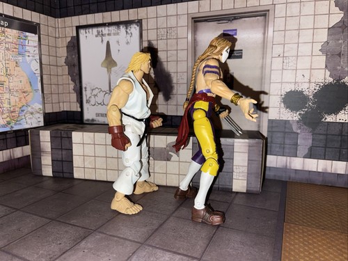 2005 Sota Toys Street Fighter Round 2 Vega & Ken action figure scala 1/10 Capcom - Foto 3 di 15