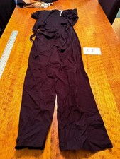 ASOS One Piece Jumpsuit Suit Size  4 Black Lace Trim NWT E1