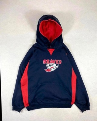 Pullover Hoodie Sweatshirt Print Printed Braves Fußball US Baumwolle Langarm 