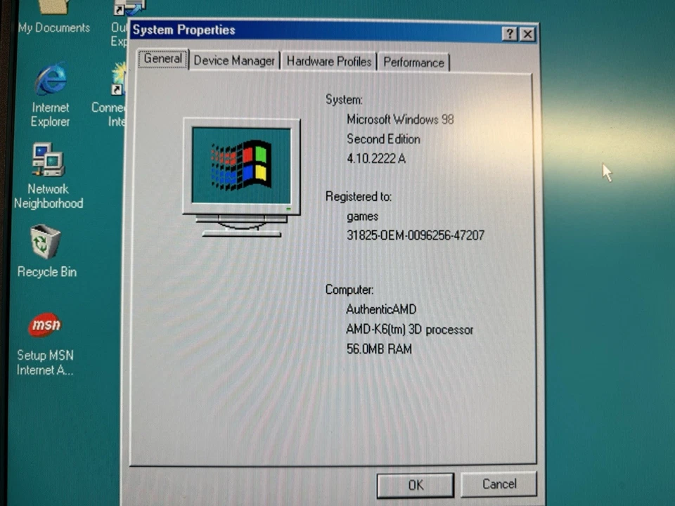 💻 Computadora HP Vectra XM Series 4 5/75 de colección - Windows 98 restaurada Foto 4 de 4