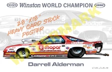 Darrell Alderman 1990 Pro Stock Dodge Daytona Print-008
