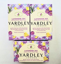 3 Yardley London Lavender Joy Soap Nourishing Baby Bars 4 oz