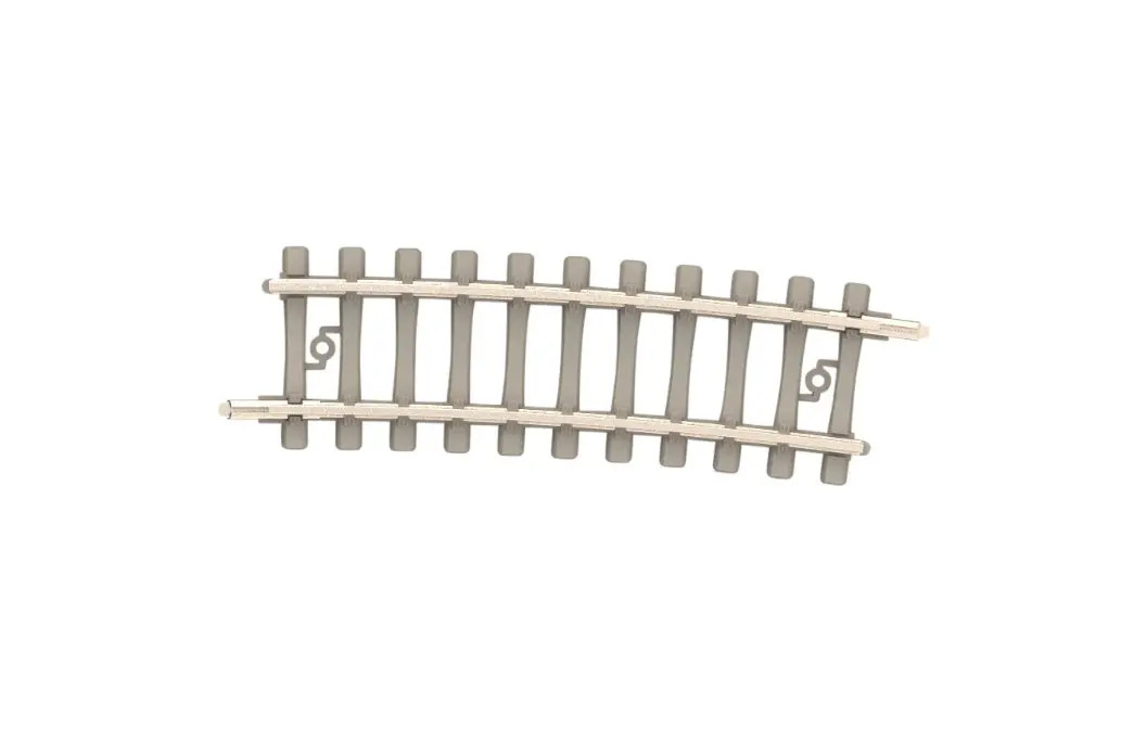 TRIX Rail courbe R2a (261,8 mm) - 7,5° Minitrix Béton - Trix 14514