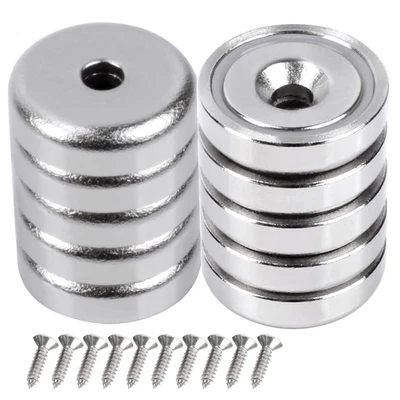 KEUKENKET 25MM Neodym Magnete Mit Loch,Neodym Magnete Extra Stark 30KG Kraft, 10 Stück