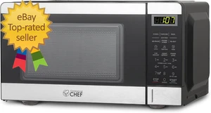 0.7 Micro-ondes de pied cubique avec 10 Niveaux de puissance Micro-ondes avec bouton poussoir