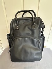 ALUXO Active Unisex Baby Bag BLACK Non Leather Cleanable