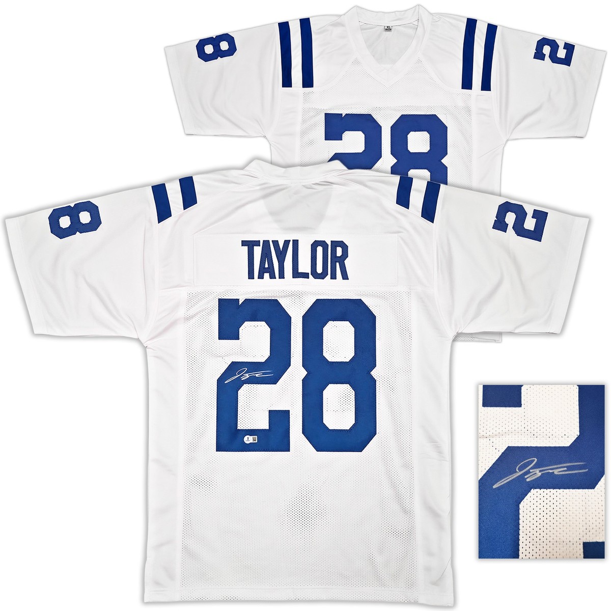 Indianapolis Colts Jonathan Taylor Signed White Jersey Beckett  display picture 1