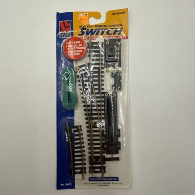 LIFE LIKE #8605 HO SCALE BRASS REMOTE CONTROL SWITCH LEFT TURNOUT - SEALED
